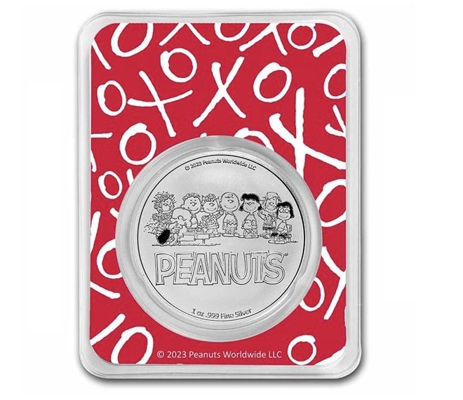 Peanuts® Snoopy Valentine's Day Cards 1 oz Colorized Silver - Image 2