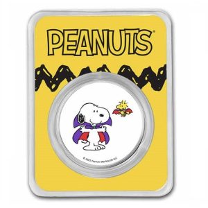 Peanuts® Snoopy, Woodstock Vampire Costumes 1 oz Colorized Silver
