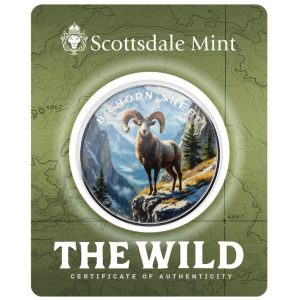 Scottsdale Mint, The Wild Series - Bighorn Sheep 1 oz .999 Colorized Silver Round