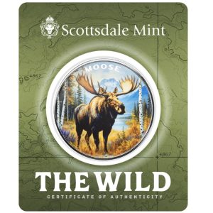 Scottsdale Mint, The Wild Series - Moose 1 oz .999 Colorized Silver Round