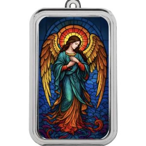 Scottsdale Mint, Christmas Collection - Angel of Light 1 oz Silver Colorized Bar