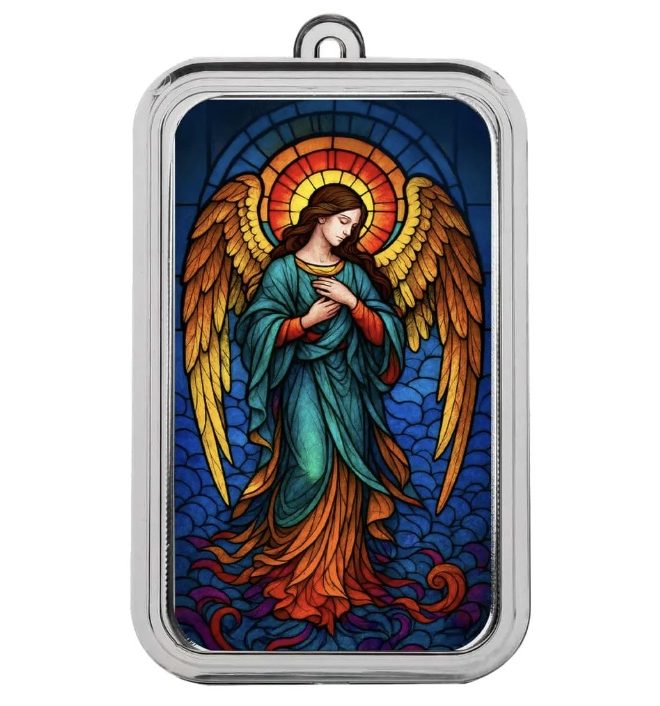 Scottsdale Mint, Christmas Collection - Angel of Light 1 oz Silver Colorized Bar
