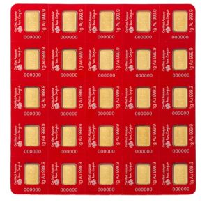 Pamp Suisse, Diwali Lakshmi and Sacred Cow 25 x 1 Gram Multigram Gold Bar in Assay (ETA end Nov/early Dec)