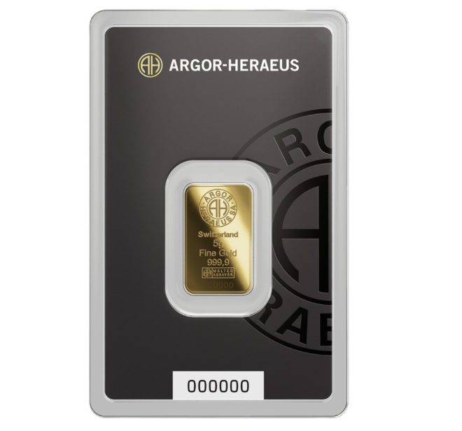 Argor-Heraeus, 5 Gram .9999 Gold Bar - Image 2