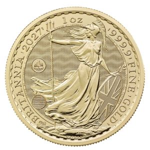 Royal Mint, 2027 Britannia - International Privy Hong Kong 1 oz .9999 Gold BU Coin