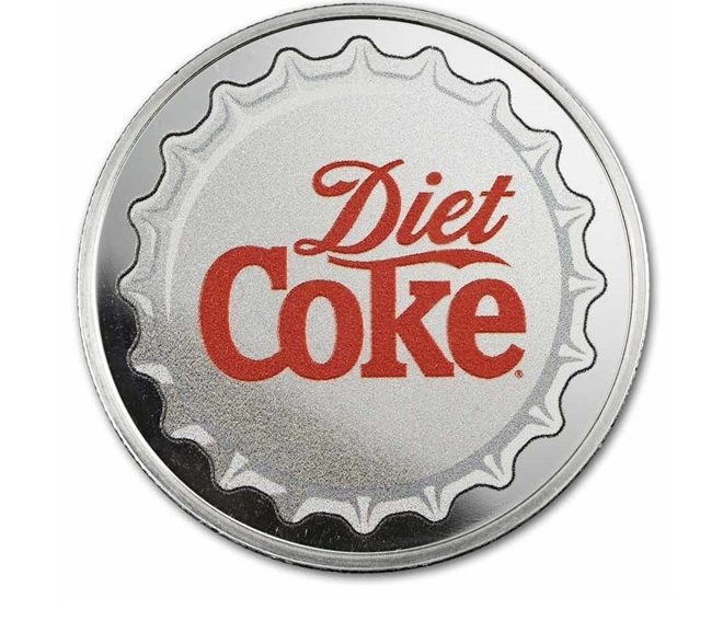 Coca-Cola® 1 oz Silver Diet Coke Struck Round (in TEP) - Image 3