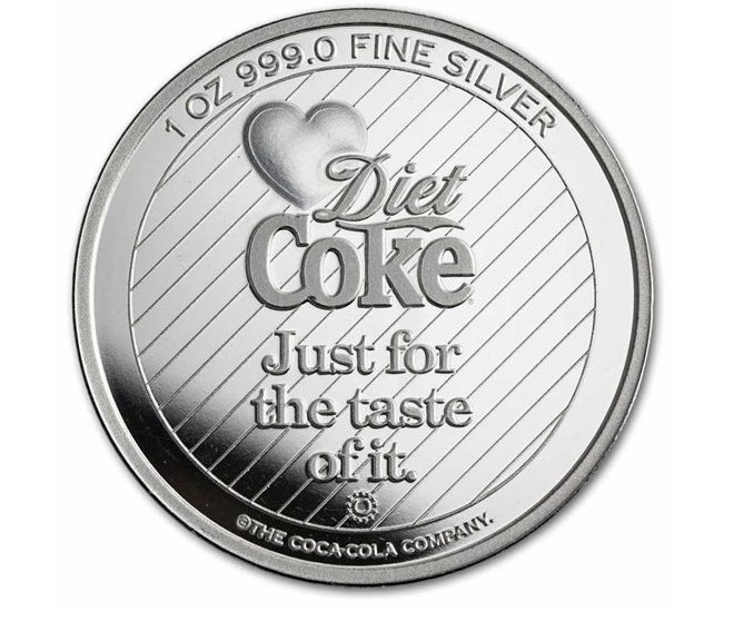 Coca-Cola® 1 oz Silver Diet Coke Struck Round (in TEP) - Image 4
