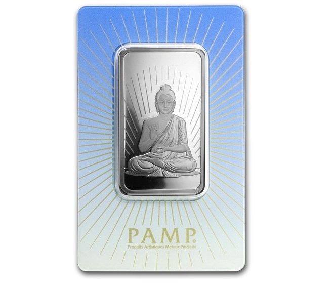 Pamp Suisse, Faith series - Buddha 1 oz .999 Silver Bar