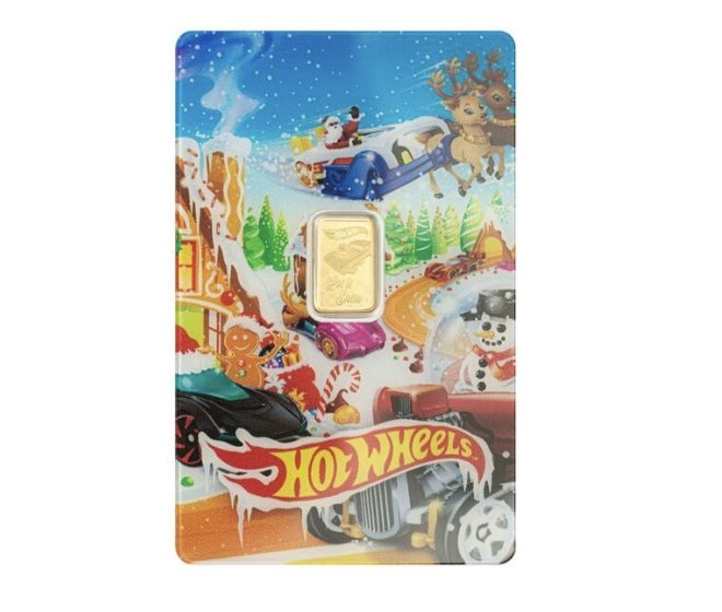 PAMP Suisse Hot Wheels™ Holiday 1 Gram Gold Proof-Like Bar - Image 2