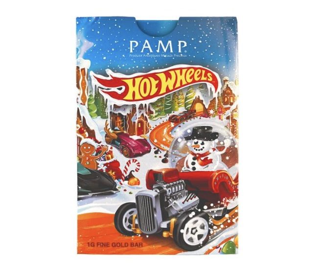 PAMP Suisse Hot Wheels™ Holiday 1 Gram Gold Proof-Like Bar - Image 4