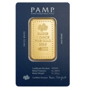 Pamp Suisse, American Icon - Buffalo 1 oz .9999 Gold Bar (ETA end Nov/early Dec)