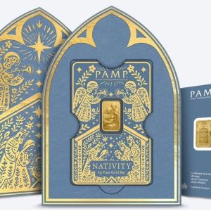 Pamp Suisse, Navitity 5 Gram Gold Bar (ETA end Nov/early Dec)