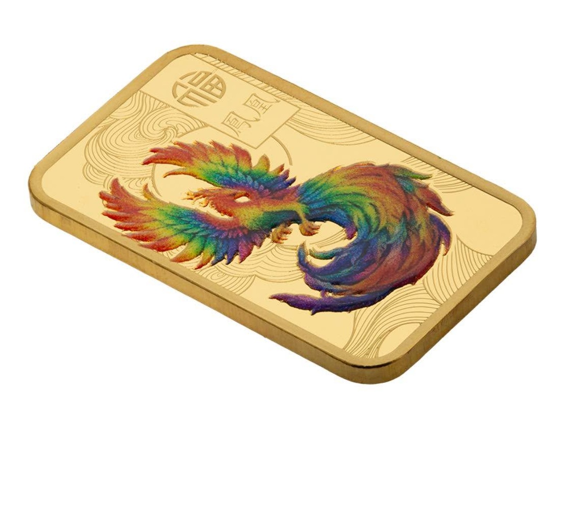 Pamp Suisse, 10 Gram .9999 Good Luck Phoenix Colorized Gold Bar (ETA end Nov/early Dec) - Image 4