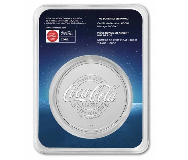 Coca-Cola® 1 oz Silver Round Polar Bears Night Sky in TEP (ETA end Nov/early Dec) - Image 2