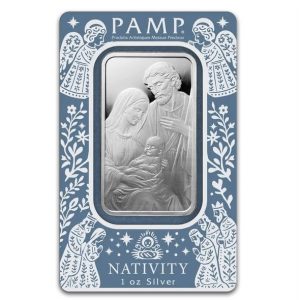 Pamp Suisse, Nativity 1 oz .999 Silver Bar
